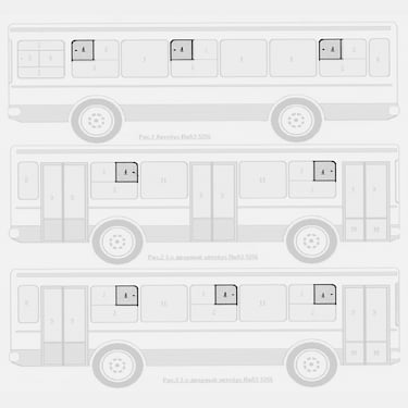 Стекло подвижное форточки окна боковины ЛиАЗ 5256